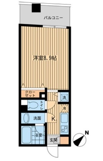 Ｍｉｓｕｚ Ｃｏｕｒｔ門前仲町  間取り