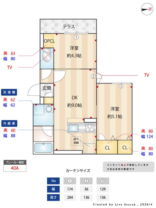 セレスティア青井Ⅱ 間取り