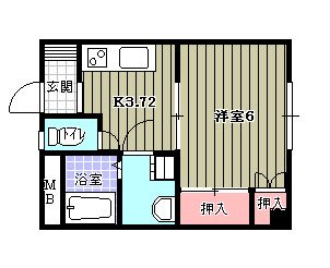 グリーンハイツ 間取り図