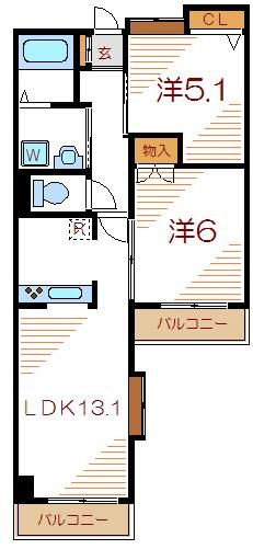 ドルツイザイム 間取り図