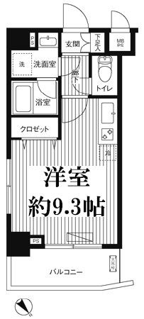 SKガーデン西葛西Ⅲ 401号室 間取り