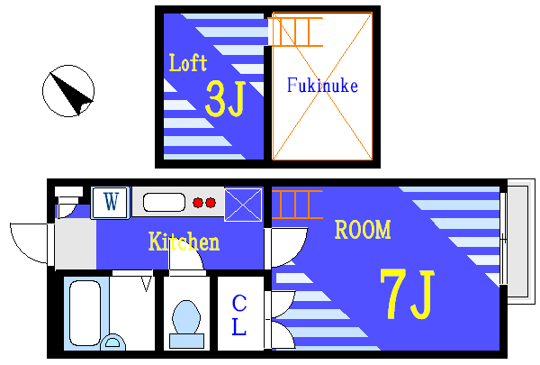 ライフガーデン西一之江Ⅴ  間取り図