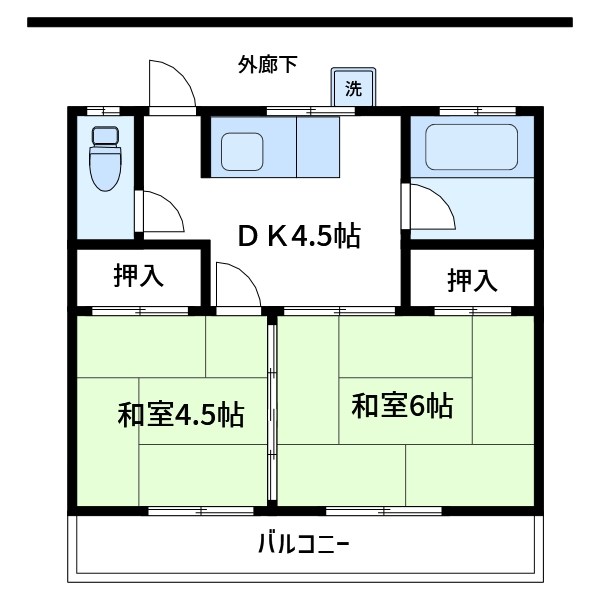 サニーハイツB 間取り