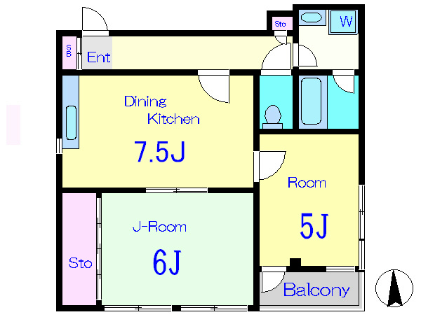 守屋ハイツ   間取り