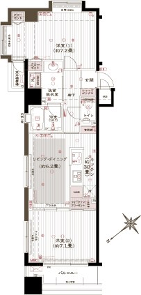 アヴァンティーク銀座２丁目 間取り