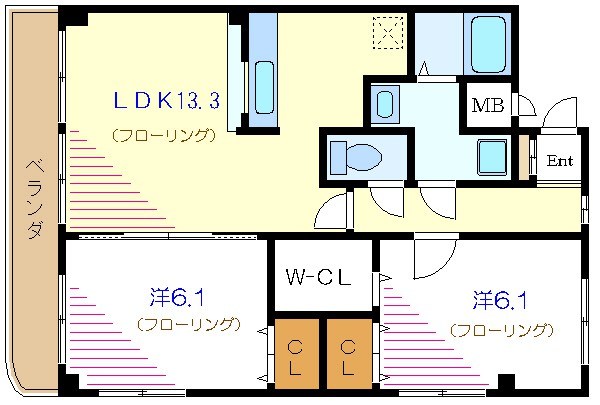 サンモールスクエア 間取り図