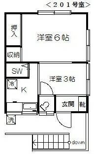 ちどり荘 間取り図