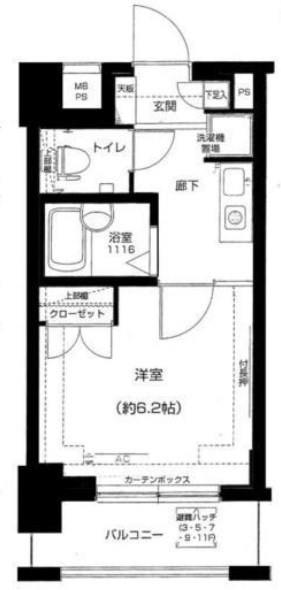 メインステージ門前仲町 間取り