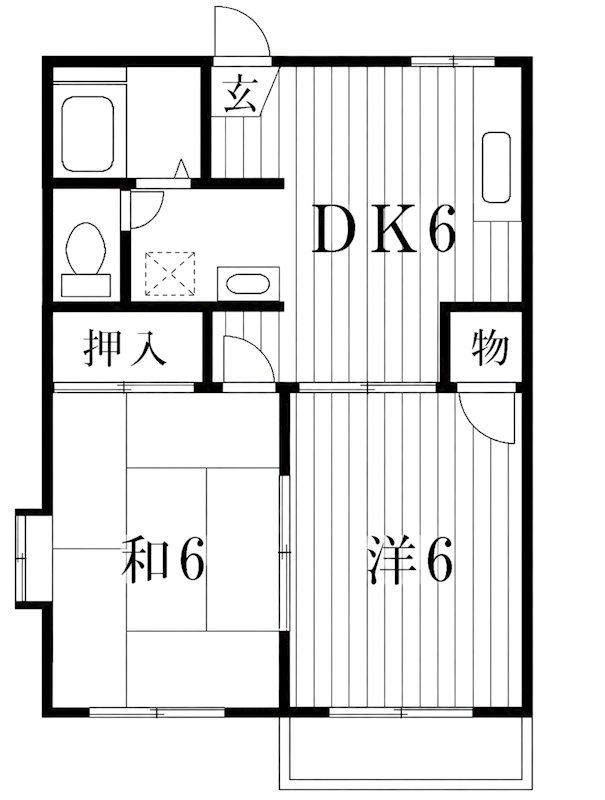 コーポサンケイ 間取り