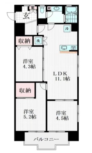 リバーサイドマンション江戸川 間取り