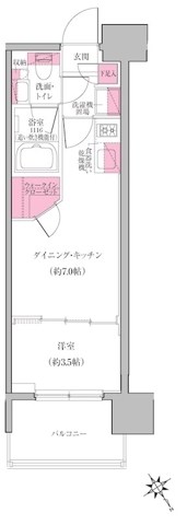レジディア門前仲町プレイス 間取り