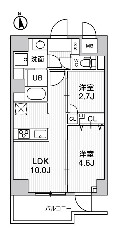 S-RESIDENCE千住大橋broad 間取り