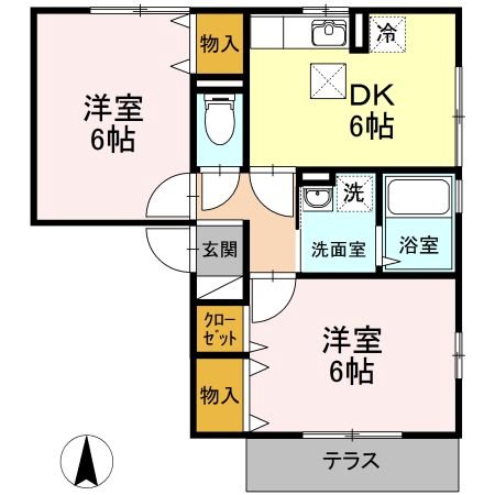 ピアドール  間取り