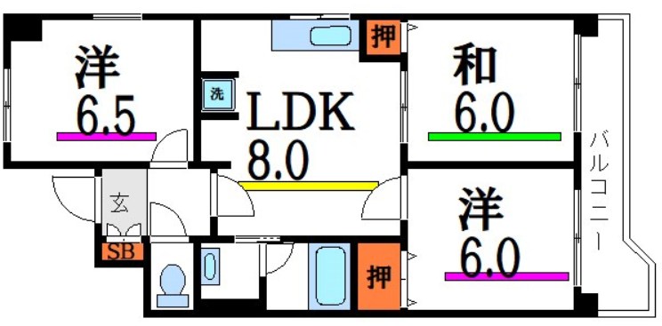 第六石井ビル 間取り