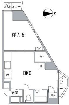 クレストパレス荒川  間取り