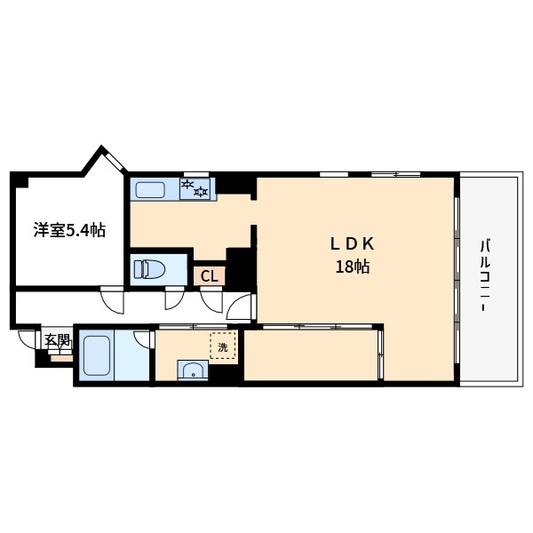 KIRAKUⅡ B棟 間取り
