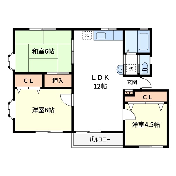 オイコスヒルズ　C棟 間取り
