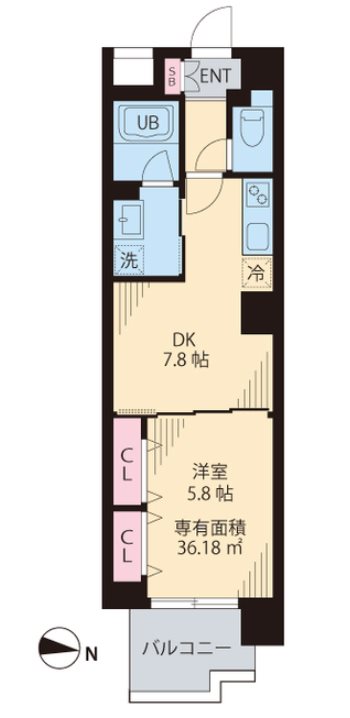 Yun Park Kiba  間取り