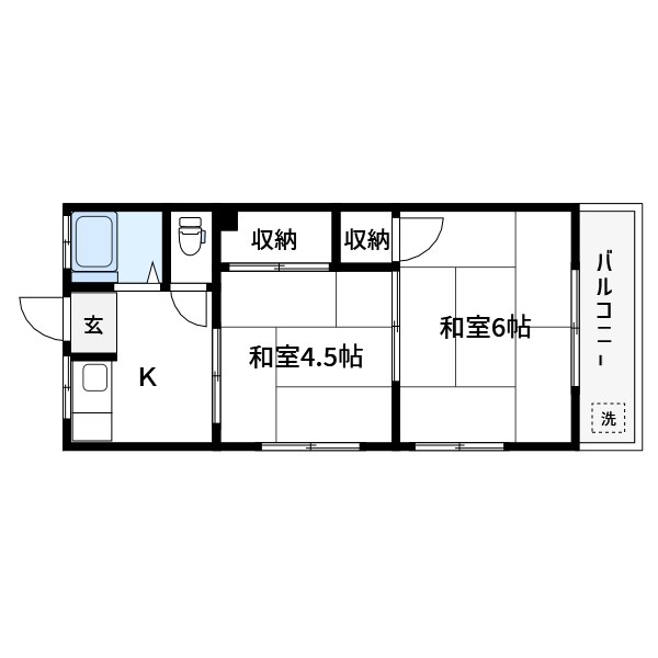 金子コーポ 間取り
