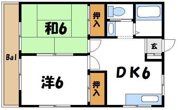 サンハイツＣ棟 間取り
