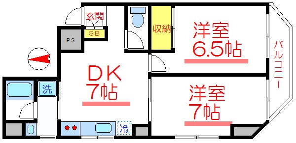 都築ビル  間取り