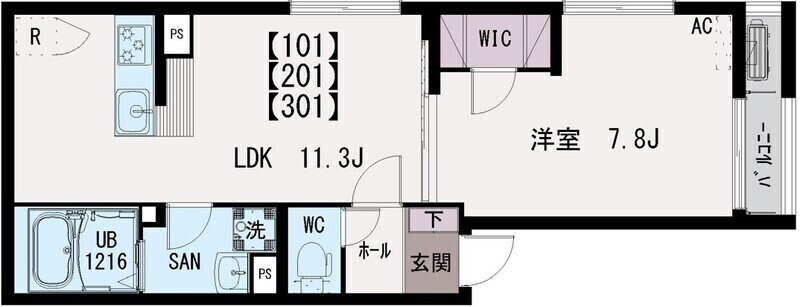 イクシオ本木東町 間取り