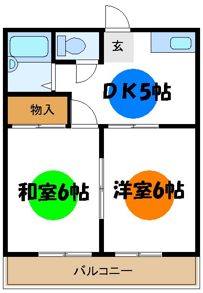 平和コーポ１号館 間取り