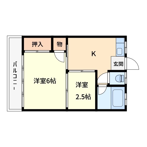 奈良コーポ 間取り