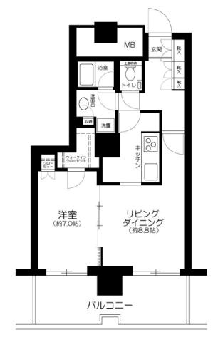 イーストコモンズ清澄白河セントラルタワー 間取り