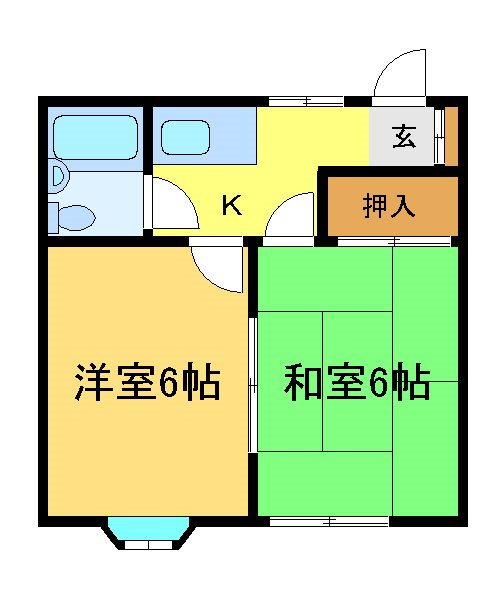 新田宝コーポ 間取り