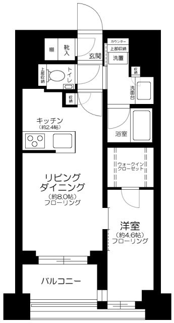 クレヴィア東京八丁堀　 Cｈｕｏ　Ｍｉｎａｔｏ 間取り