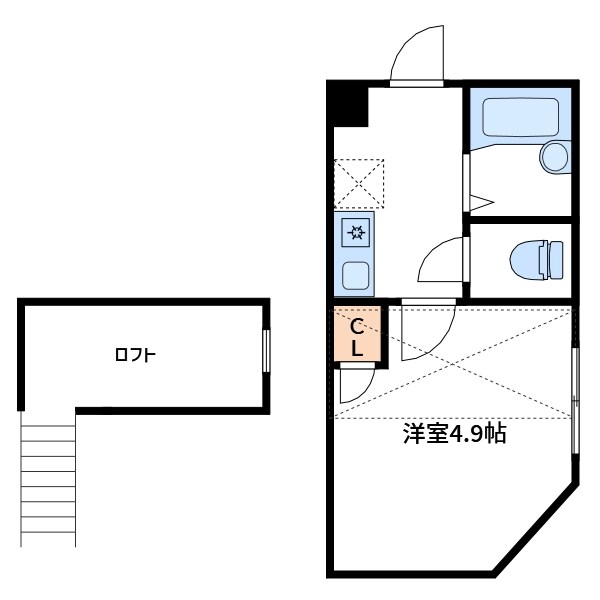 L.メゾン扇　B棟 間取り