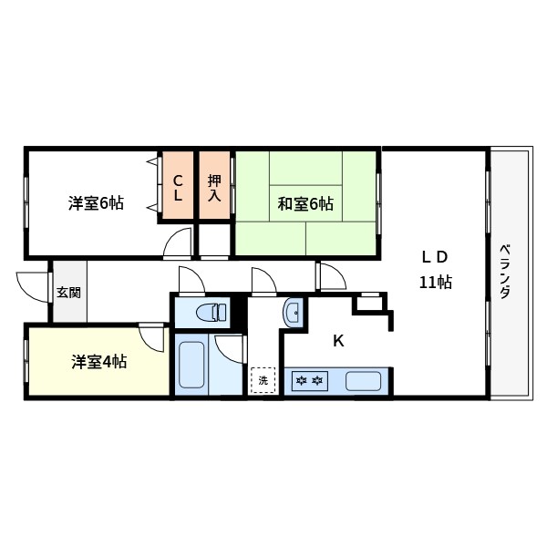 潮ハイツ 間取り
