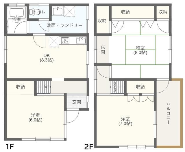 西一之江１丁目戸建 間取り