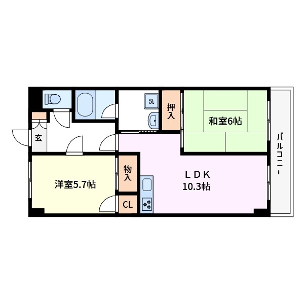 ラポール五番館 間取り