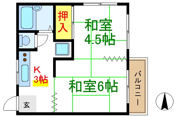 セーコーハイツ  間取り