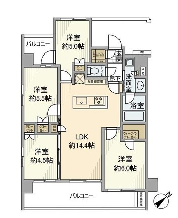 ソルフィエスタ船堀 間取り