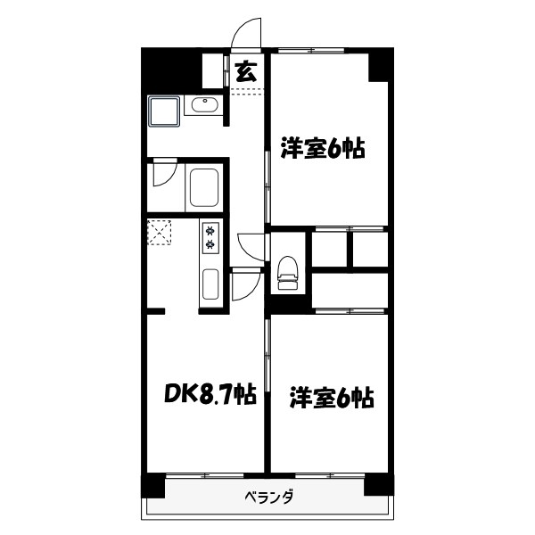 レジデンス奥戸 間取り