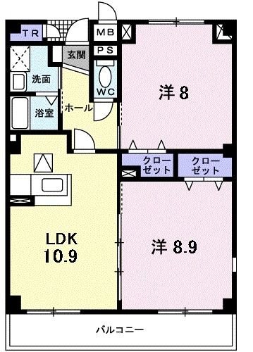 サンレミお花茶屋 間取り