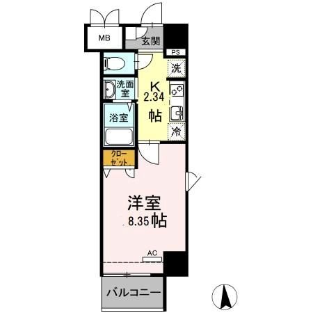 Carre S.I（ｷｬﾚｴｽｱｲ) 間取り
