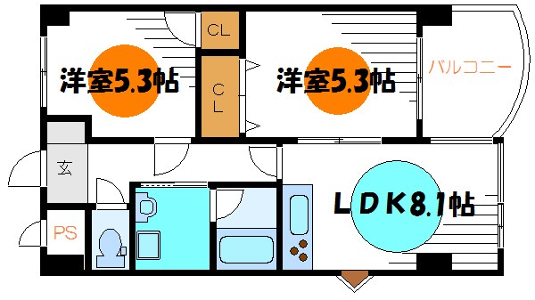 ＢＥＬＮＯＳ３４ 間取り