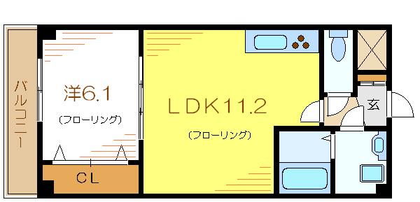 グリーンルームイシイ  間取り