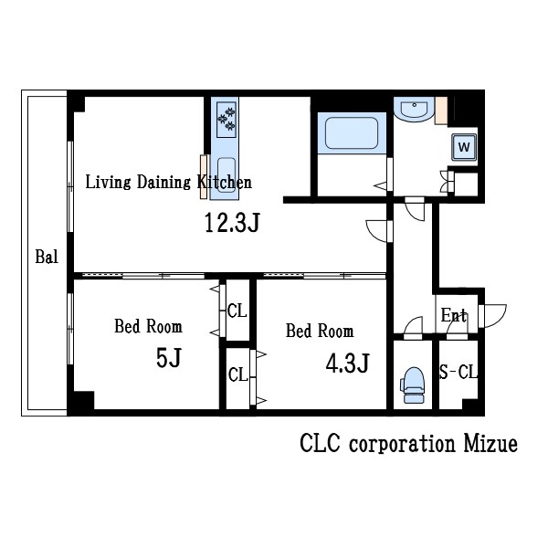 S-RESIDENCE瑞江 間取り