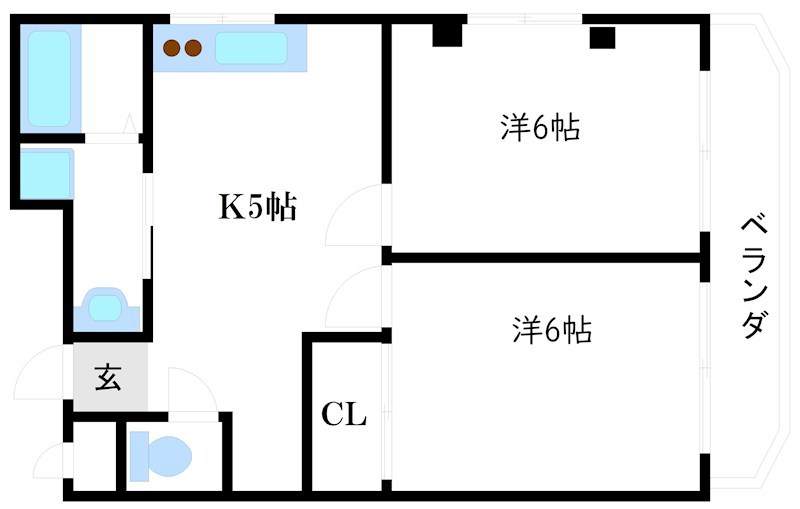 クレインヨシヌマハイツ 間取り