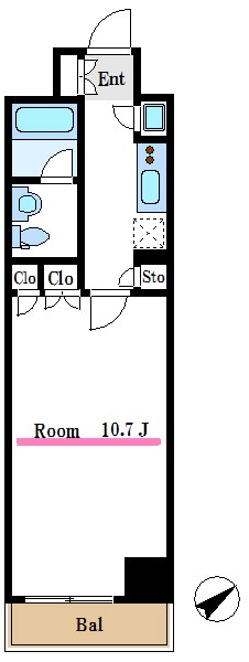 フィース水天宮前 間取り