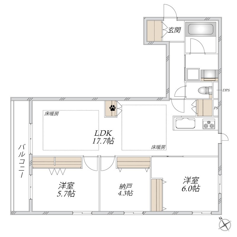 Ａｖｅｎｉｒ門前仲町  間取り