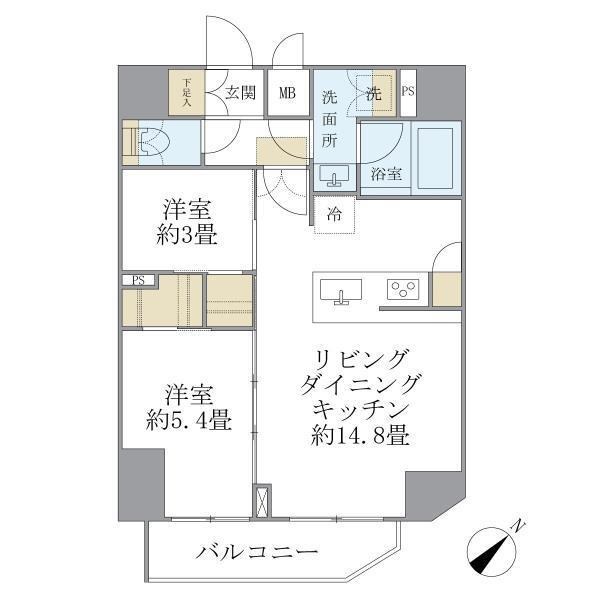 アジールコート町屋 間取り