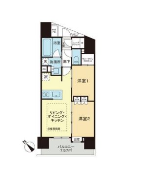 グローベルタワー梅島 間取り