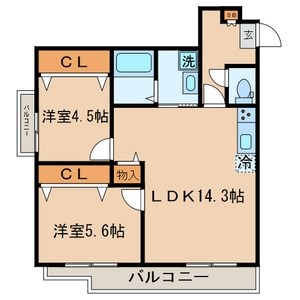 第二スカイハイツ足立    間取り