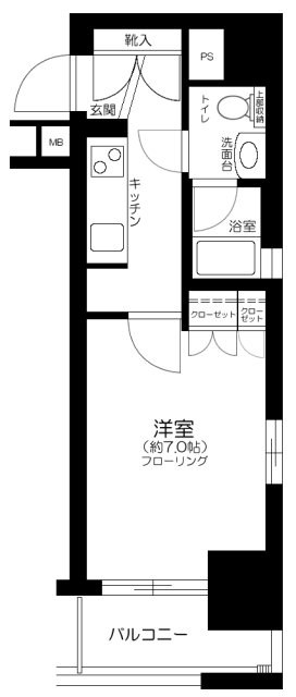アンディーン月島 間取り
